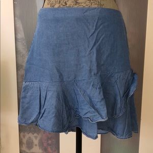 Lord and Taylor HIGHLINE denim skirt size 12